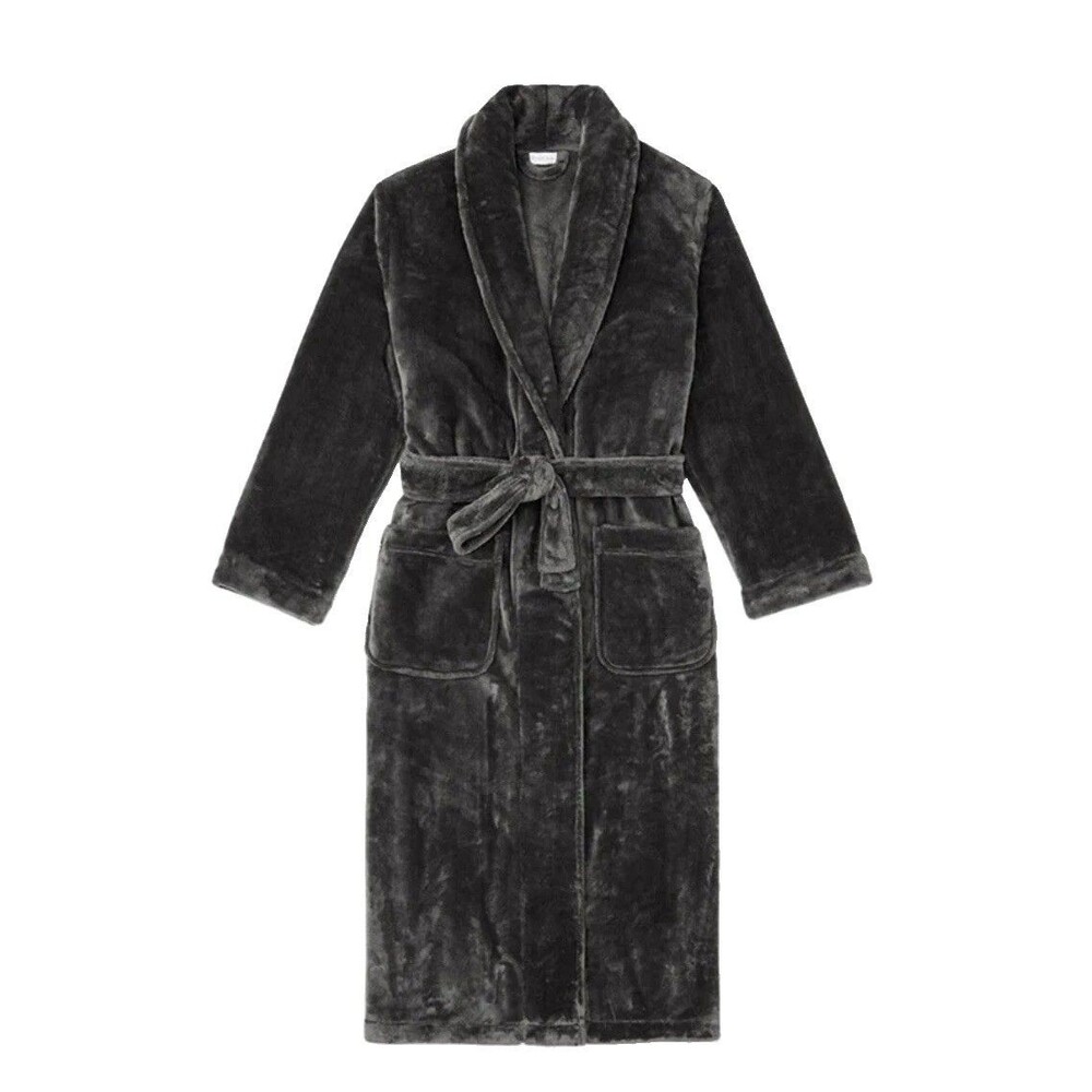 Unisex Soft Long Robe Lightweight Spa Shower Bathrobe M/L Cover Up